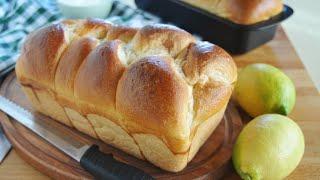 Pan brioche soffice allo yogurt e limone