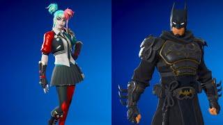 NEW NINJA BATMAN & HARLEY QUINN Skins BUNDLE & EMOTE Item Shop!