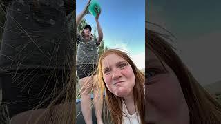 SUMMER SPLASHDOWN!!  Adley's Backyard water balloon explosion with Mom!! #shorts