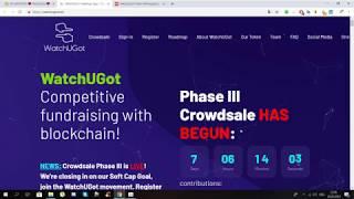 WatchUGot - Competitive fundraising with blockchain!