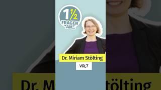 Dr. Miriam Stölting, Kandidaten für Volt: Warum sollen Familien ihre Partei wählen?