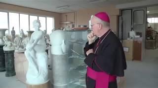 Bishop Kevin Vann selects stone and marble for Christ Cathedral