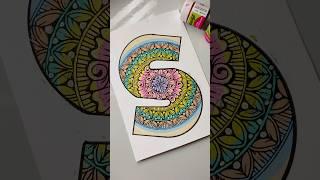 Alphabet S mandala art ⋆.˚️༘⋆ #art #alphabet #painting #mandala #pastel #colors #drawing #artist