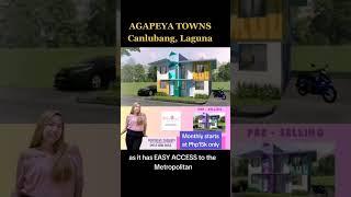 AGAPEYA TOWNS in Canlubang, Laguna