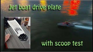 River Jet boat 23 drive plate with scoop test