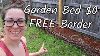 Creating a FREE Garden Border With Yard Trimmings | Homestead Dreaming