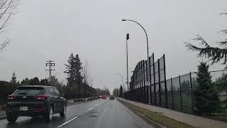 Driving through West Abbotsford, BC on a gloomy day 