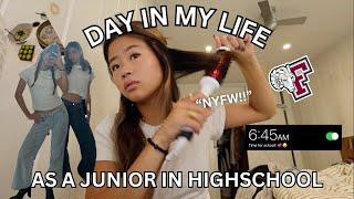 DAY IN MY LIFE AS A HIGHSCHOOL STUDENT | college visit, NYFW, dinner, vlog