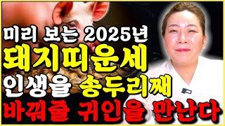 【2025년 을사년】 돼지띠운세 삼재도 이렇게만 하면 금전운 대박납니다, 말년에 초대박나는 돼지띠 신점으로본 푸른뱀의해 59년생 71년생 83년생 95년생 47년생 돼지띠 운세