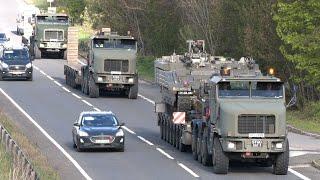 Tank transporters, military vehicles and truck spotting in UK