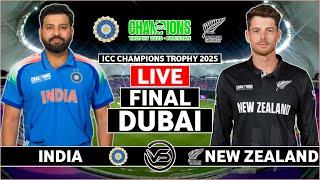 ICC Champions Trophy Final Live: India vs New Zealand Live Score | IND vs NZ Live Score & Commentary