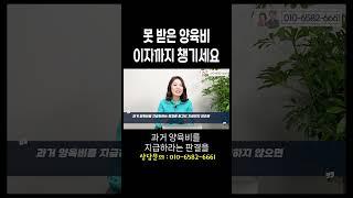 그동안 못 받은 양육비 이렇게 받아내세요 #이혼전문변호사 한승미 변호사