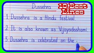 10 Lines on Dussehra/Dussehra 10 Lines in English Essay writing