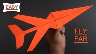 How To Fold A Paper Airplane That Flies Far || World's BEST Paper Airplane