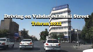 Driving on Vahdat e Eslami street- Tehran 2021