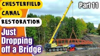 New Chesterfield Canal Bridge Arrives at Staveley