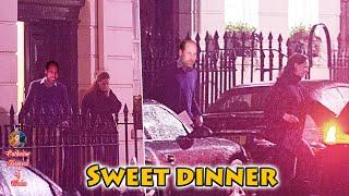 Catherine and William SURPRISE SPOTTED Leaving A Restaurant In London After Romantic Dinner Together