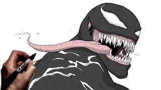 How To Draw Venom | Step By Step | Venom The Last Dance