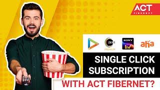 Offers on Streaming Services | ACT Fibernet