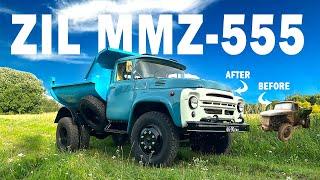 ZIL MMZ 555 (1973) - BEFORE & AFTER - Old Dump Truck Restoration - ЗИЛ-ММЗ-555