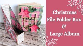 Christmas File Folder Box & Large Album | Crafting with Helen