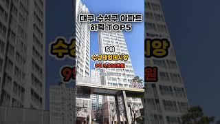 대구 수성구 하락 아파트 TOP5  #아파트  #랭킹 #하락