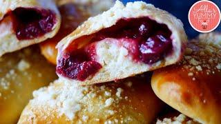 Cherry Piroshki Recipe (Russian Pastry Buns) | Sweet Buns