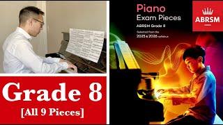 ABRSM Grade 8 Piano 2025 & 2026  [all 9 Pieces│with Sheet Music│ in 4k]