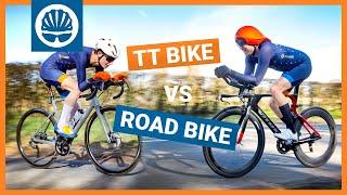 Time Trial Vs. Road Bike   Can Aero Tech Help Jack Beat Simon?   BikeRadar Diaries