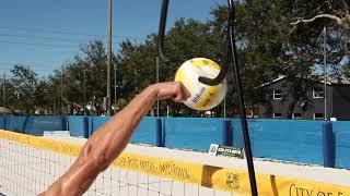 Open Hand Tip, Dink, or Dunk- Beach Volleyball Rules-LIVE EXAMPLE