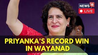 Election 2024 India | Wayanad By Election Result 2024 LIVE Updates | Debutant Priyanka Gandhi Wins