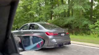 BMW G80 M3 Valvetronic equal length full exhaust + downpipes (Exhaust clips / Flybys)