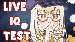 Duck VTuber Takes IQ Test Live! Am I Smart?!