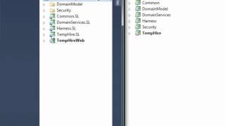 Cocktail: TempHire solution structure (Silverlight)
