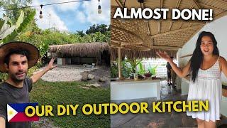 Building Our DIY Outdoor Kitchen in the Philippines: Almost Finished!