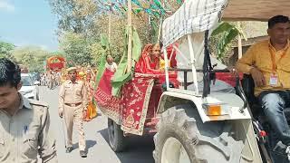 सिद्ध  प्राचीन मंदिर पर कलश यात्रा बड़े धूमधाम के साथ निकाली गई