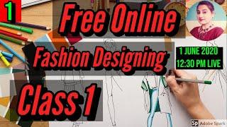 Free Online Fashion Designing Course CLASS 1 // How To Draw BODICE Block