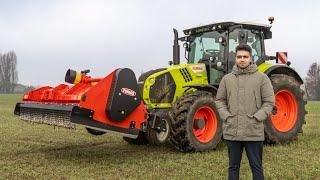 IN CAMPO CON IL CLAAS ARION 530 + Trincia Frontale | MACINO DI TUTTO! - TractorVlog #72