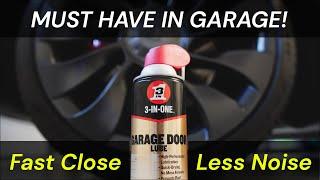 How To Get Rid of Garage Door Squeak and Make It Close Faster!