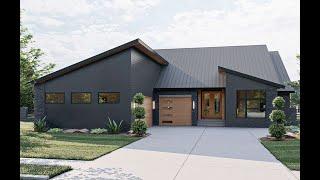 MODERN HOUSE PLAN 963-00618 WITH INTERIOR