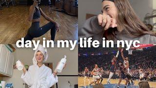 day in my life in nyc (knick's game, running errands, grocery haul)