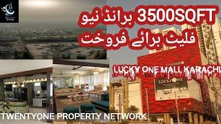 3500 SQFT BRAND NEW FLAT FOR SALE  IN LUCKY ONE KARACHI  #twentyonepropertynetwork