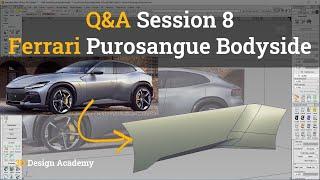 Autodesk Alias Tutorials I Q&A Session 8 - Ferrari Purosangue Bodyside