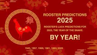 Rooster Predictions for 2025 By Birth Year + Tips  #predictions