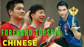 Forehand Topspin technique of the Chinese National table tennis Team