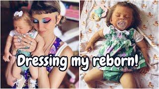 Dressing Reborn Doll,  Ellie!