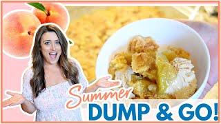 EASY DUMP AND GO DINNER RECIPES + DESSERT! | SUMMER CROCKPOT MEALS | Cook Clean And Repeat