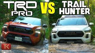 Toyota Tacoma TRD Pro vs Tacoma Trailhunter - Off-Road Showdown in Toyota's New Midsize Trucks