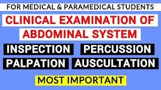 ABDOMINAL SYSTEM EXAMINATION | CLINICAL LAB | PHYSIOLOGY PRACTICALS