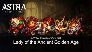 Reduce Wound Rate Set : Lady of the Ancient Golden Age (Fire Relic Set) | ASTRA: Knights of Veda